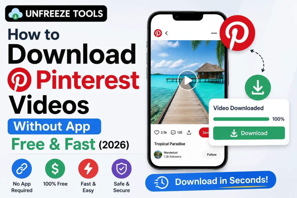 How to Download Pinterest Videos Without App Free & Fast (2026)