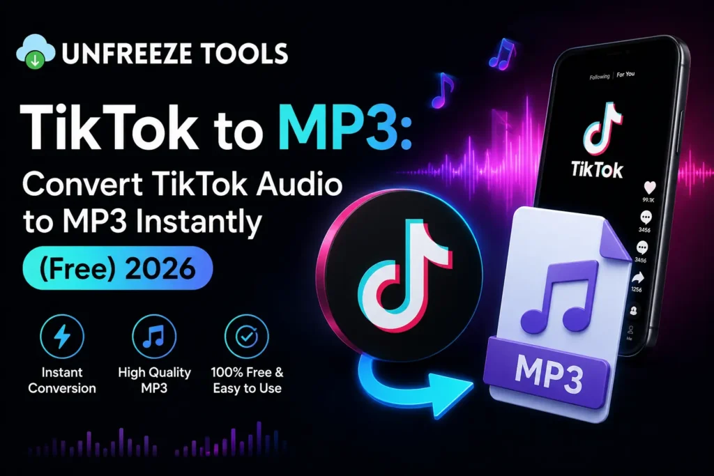 TikTok to MP3 Convert TikTok Audio to MP3 Instantly (Free) 2026