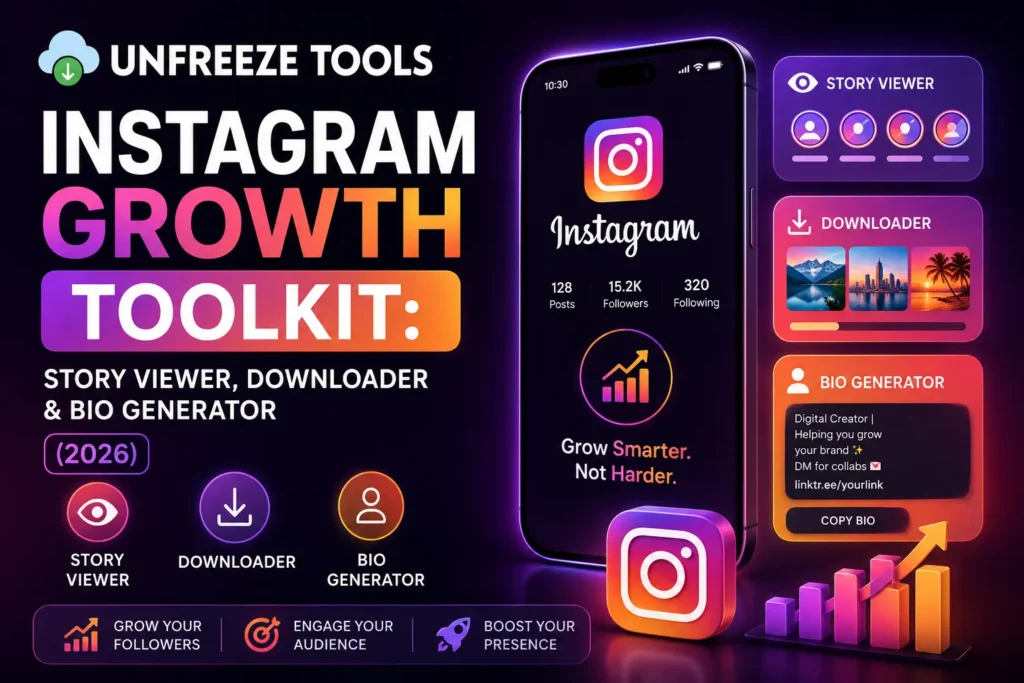Instagram Growth Toolkit Story Viewer, Downloader & Bio Generator (2026)