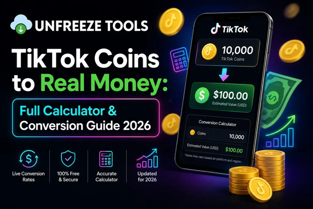TikTok Coins to Real Money Full Calculator & Conversion Guide 2026