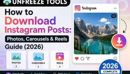 How to Download Instagram Posts Photos, Carousels & Reels Guide (2026)